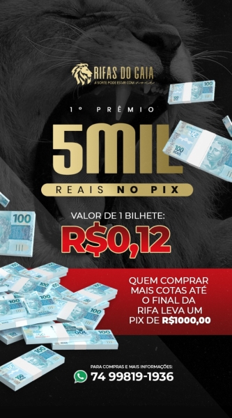 Pix de 5.000,00 reais 